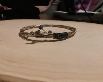 Authentic Guitar String Bangle Style Bracelet