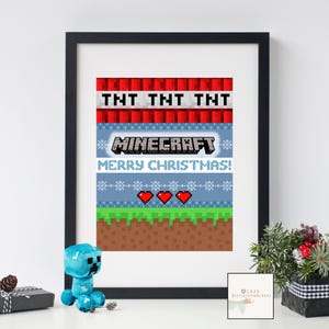 Video Game Christmas Wall Art Kids Room Decor Gaming Room Gamer Gifts Gaming Wall Art Video Game  Printable Digital Prints Kids gamer art