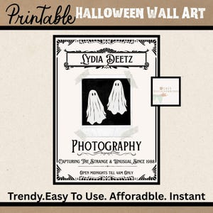 Lydia Deetz Inspired Photography Print, Ghost Print, Gothic Wall Art,Digital Download, Halloween Wall Art Lydia Deetz Aesthetic Printable