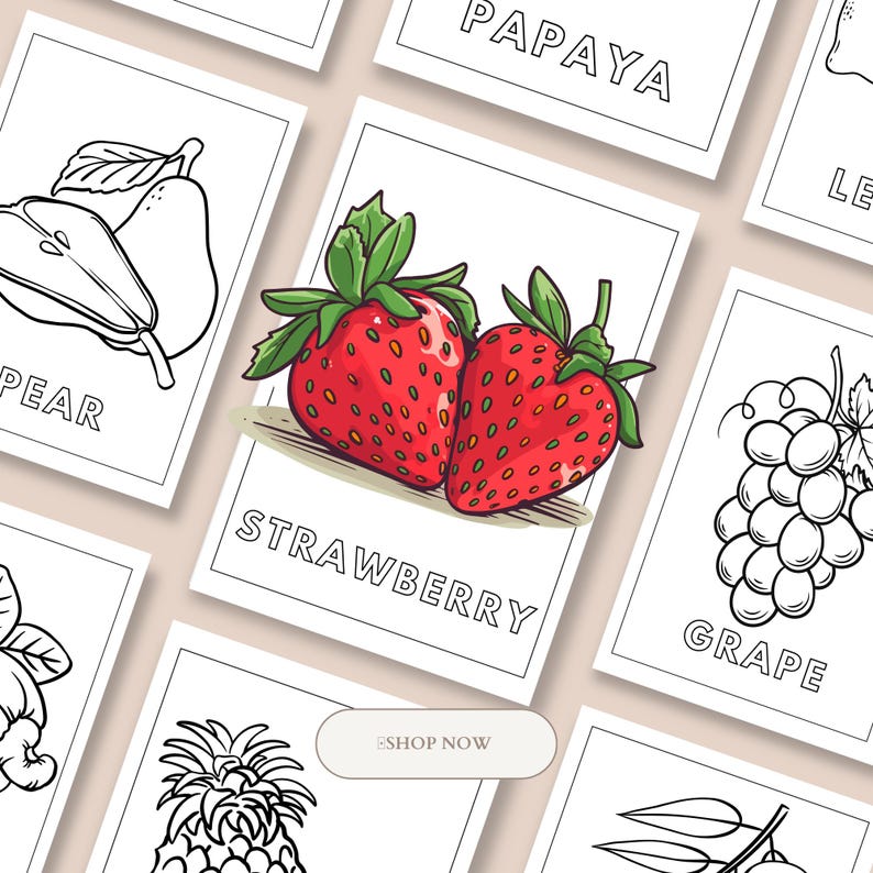 Kolorowanka Owoce: Tropikalne ilustracje dla dzieci i dorosłych zdjęcie 1