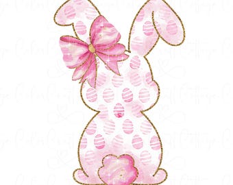 Vrolijk Pasen paashaas roze bloemen chinoiserie png Grand Millennial Easter Egg Pink Toile Easter Rabbit png