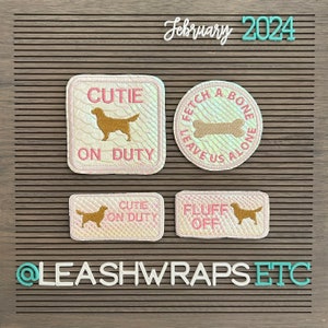 CUTIE ON DUTY | Golden Retriever Velcro Patch Set