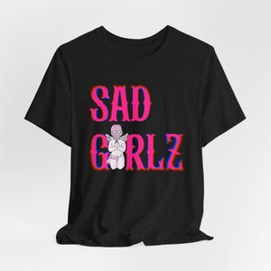 Sad Girlz T-Shirt – Junior H Sad Boyz Inspired Shirt – Latina Sad Girl Era Tee – Regional Urbano Graphic Tee – Praying Angel Aesthetic Shirt