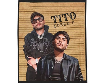Tito Doble P  Velveteen Plush Blanket 50x60&quot;