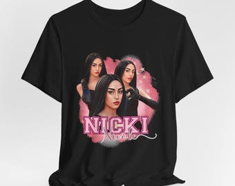 ★NICK&NICOLE★NICOLE SHIRRING CROP TEE★送料・関税込★ WEB限定】総柄プリント半袖Tシャツ[品番：NICW0005485]｜NICOLE