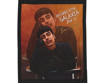 Ivan Cornejo  / Recorri esta galaxia por ti Velveteen Plush Blanket 50x60&quot;