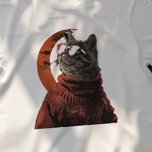 Cool Cat in Sunglasses T-Shirt, Trendy Tabby Cat Design Shirt, Hipster Cat Graphic Tee, Unique Cat Lover Gift, Stylish Cat TeeComfort Colors