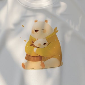 Mom and Baby Bear Mothers Day T-Shirt, Sweet Bear Hug Design, Perfect Gift for Mom, Gift For Mama Bear, Celebration Tee