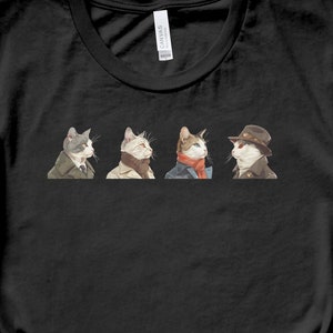 Un Deux Trois Cat Shirt - Cute French Cat Graphic T-Shirt, Casual & Stylish Shirt for Cat Lovers, Unisex Tee, Perfect Gift Option