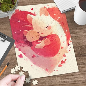 仔猫の初恋 1000ピース 51.5x72.8cm ジグソーパズル 仔猫の初恋 1000ピース 51.5x72.8cm ジグソーパズル