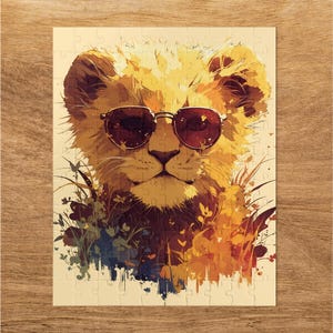 Lion Puzzle for Adults and Kids 30 110 252 520 1014 Pieces, Challenging Animal Jigsaw, Fun Family Activity