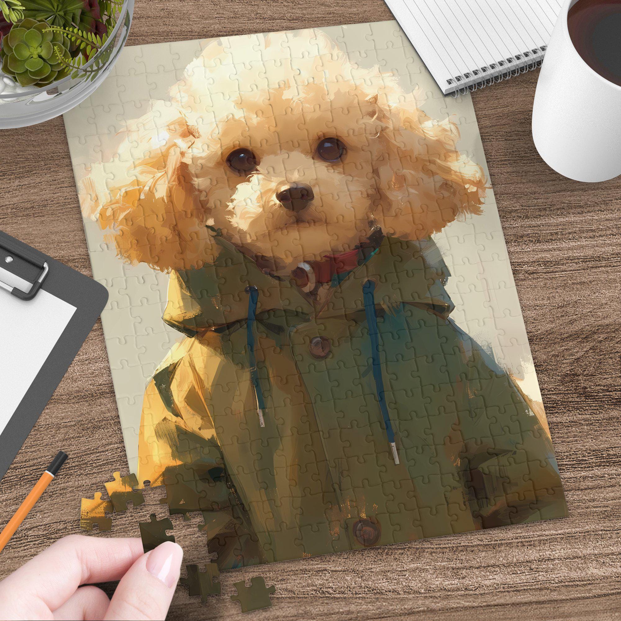 Cute Poodle Dog Puzzle for Adults and Kids, 30 110 252 520 1014 Pieces ...