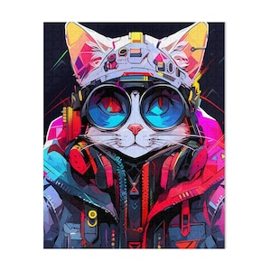 Colorful Cat Puzzle, 30 to 1000 Pieces, Perfect for Kids and Adults, Unique Cat Design, Fun and Engaging Puzzle Activity