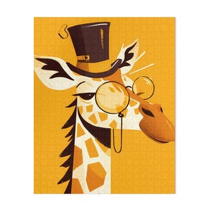 Giraffe Puzzle 30 to 1000 Pieces Fun Jigsaw Puzzle for Kids and Adults Unique Giraffe Puzzle Art Entertaining Family Activity