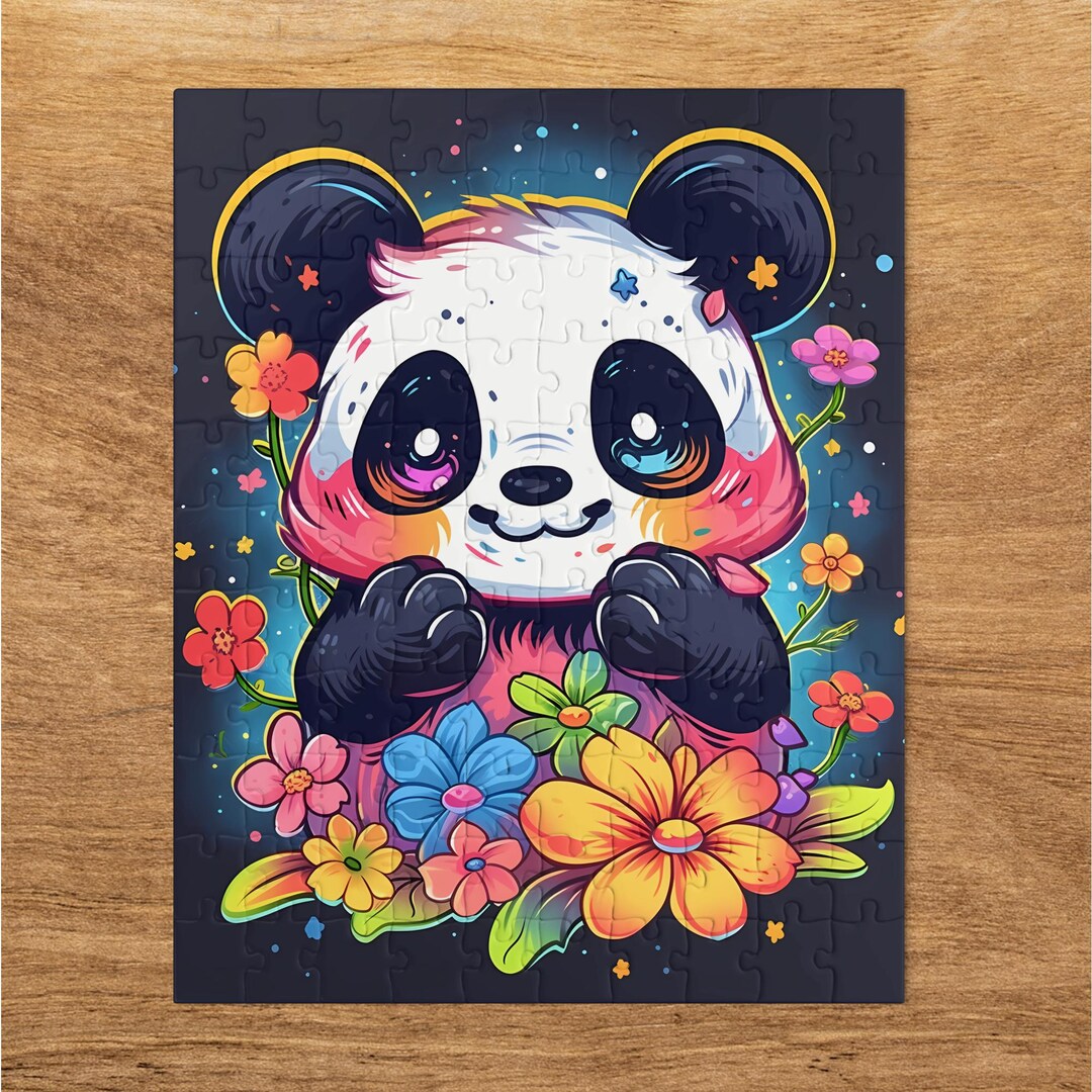 Cute Panda Puzzle for Adults and Kids, Available in 30 110 252 520 and ...