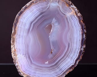 Lavender Parallax El Sueco Agate 2”, Polished Specimen, Chihuahua Mexico