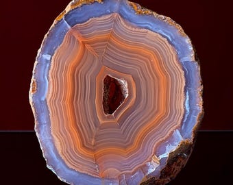 Red and Blue El Sueco Agate 2”, Polished Specimen, Chihuahua Mexico
