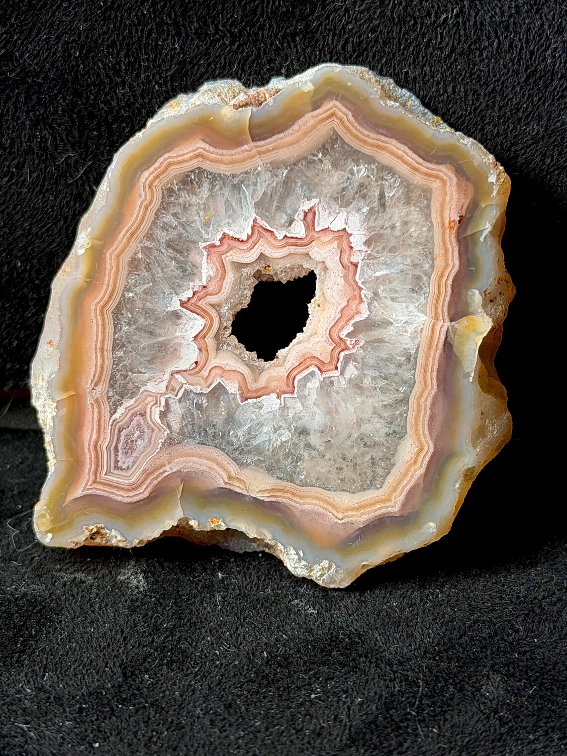 Incredible Floating Agate Pocket Slab, Banded Laguna Agate Gemstone ...