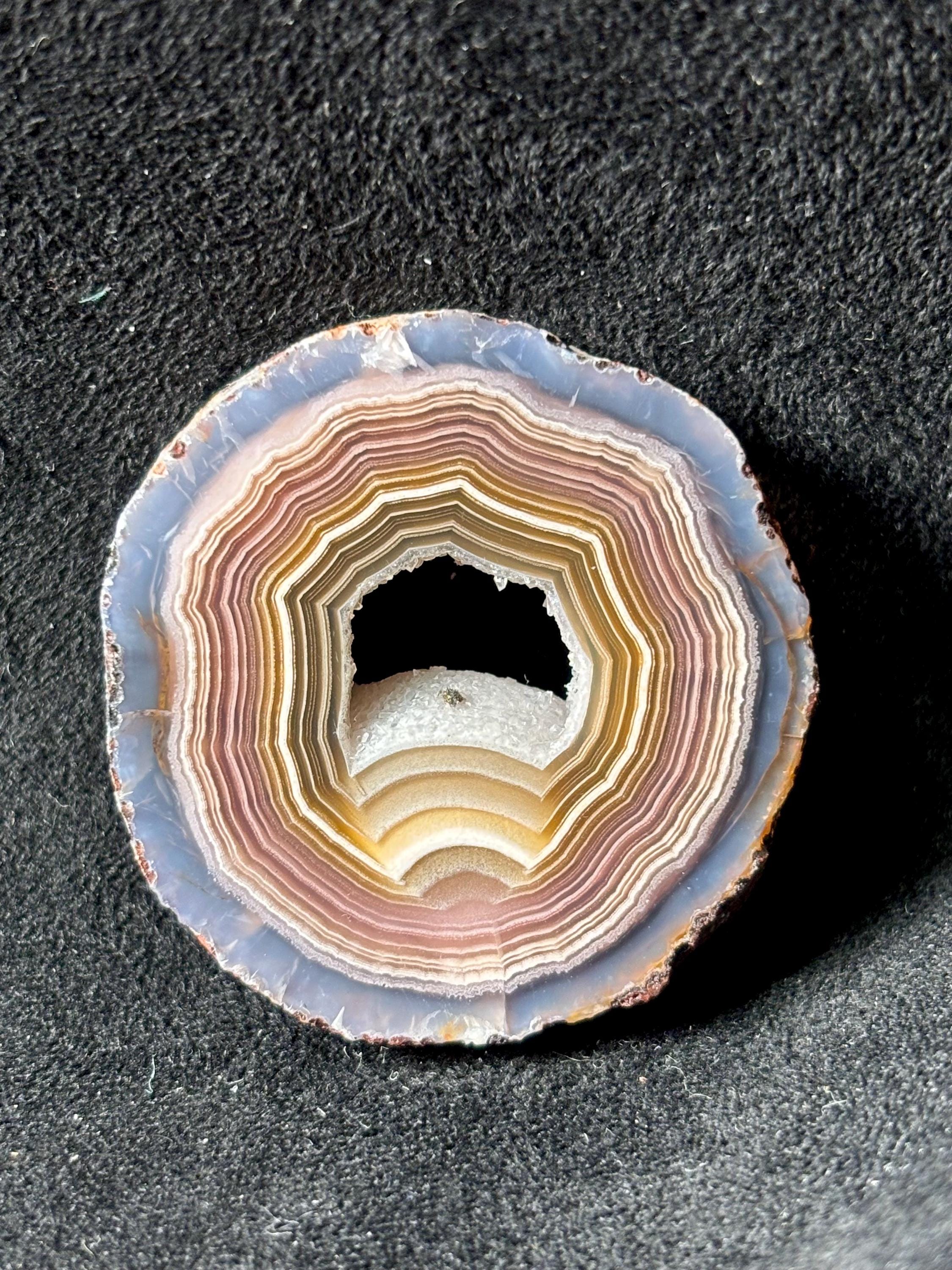 61ct Top Purple and Gold Parallax El Sueco Agate Gem SLAB, Rare