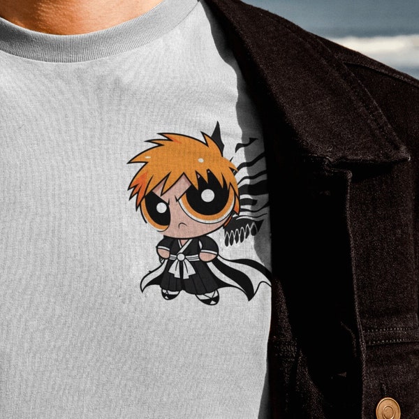 Minimalist Bleach Anime Tee Shirt Ichigo Anime Graphic Tee Shirt Bleach Tee Shirt Kurosaki Graphic Tee Shirt For Him Gift Idea For Anime Fan