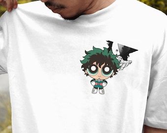 Minimalist MHA Anime Tee Shirt Deku Anime Graphic Tee Shirt Midoriya Tee Shirt My Hero Graphic Tee Shirt For Him Gift Idea For Anime Fan