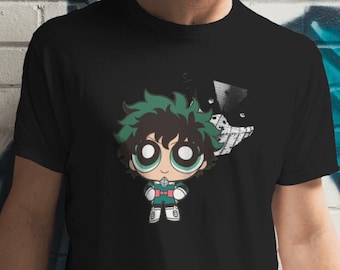 MHA Anime Graphic Tee Shirt Deku Anime Graphic Tee Shirt Midoriya Tee Shirt My Hero Graphic Tee Shirt For Him Gift Idea For Anime Fan