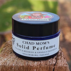 VANILLA SOLID PERFUME: Tallow-Based, Handcrafted (1.2oz)