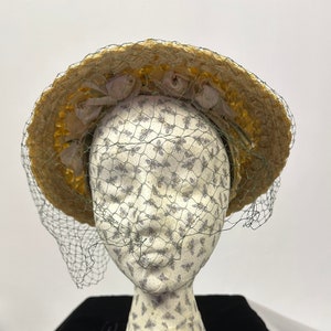 Vintage Straw Bonnet