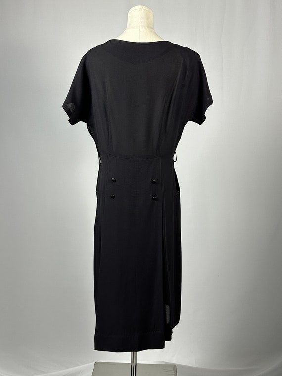 Vintage 1940s Black Dress - image 2