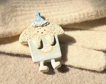 Cute toast brooch, Gift for friends, Graduation gift, Birthday Gift