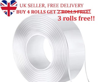 BUY 4 GET 3 FREE! 5M Nano Tape, Double-Sided Adhesive Traceless Removable Tape