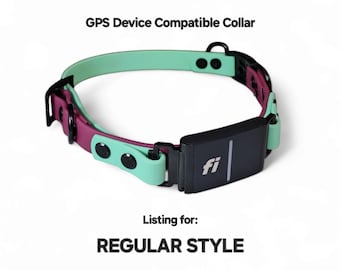 GPS Device Compatible Regular Biothane Dog Collar- READ DESCRIPTION!