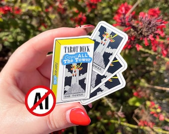 Tarot Deck - Oops! All Towers! Sticker