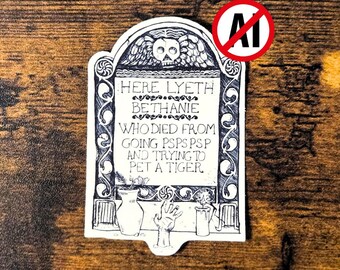 Customize Your Grave - Sticker