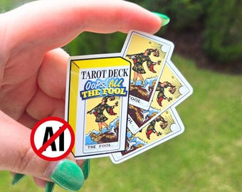 Tarot Deck - Oops! All The Fool! Sticker