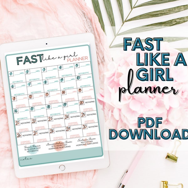 Fast Like a Girl Monthly Planner