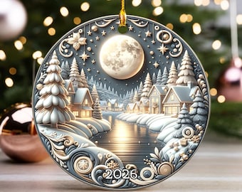 Christmas Ornament 2026, Christmas Decoration, Holiday Gift Idea, Heirloom Keepsake, Ornament Gift, Gift Exchange, Gift Idea, Xmas Tree