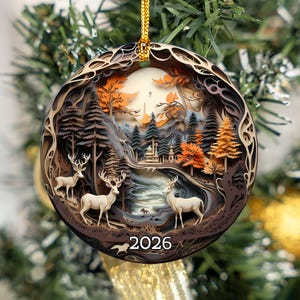 Christmas Ornament 2026, Christmas Decoration, Holiday Gift Idea, Heirloom Keepsake, Ornament Gift, Gift Exchange, Gift Idea, Xmas Tree