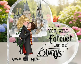 Custom Wizard Couple Acrylic Plaque, Valentines Day Gift, Anniversary Gift For Him, Her, Gift for Couple, Wife,Husband, Boyfriend,Girlfriend