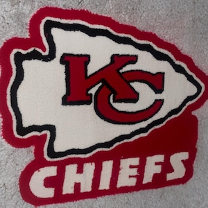 Custom Kansas City Chiefs Tufted  Football Rug