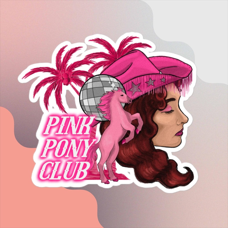 Chappell Roan Pink Pony Club Sticker - Etsy