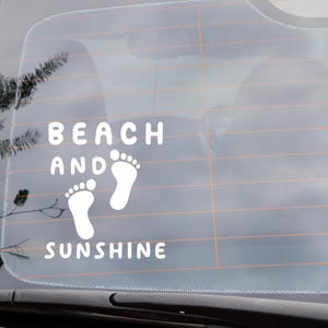 beach decal for car, beach decal, car decal, beach car decal, beach life car decal, beach car decor, beach car sticker, beach car accessory