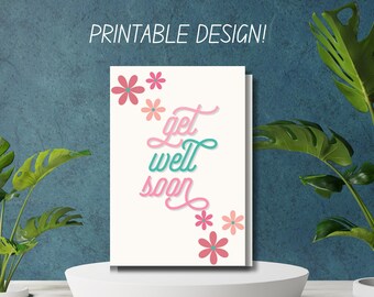 Cartão Floral Fique Bem Logo