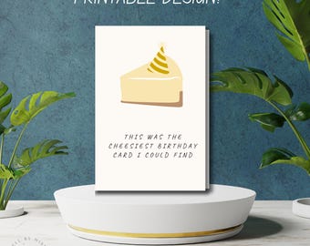 Cheesecake Birthday Card