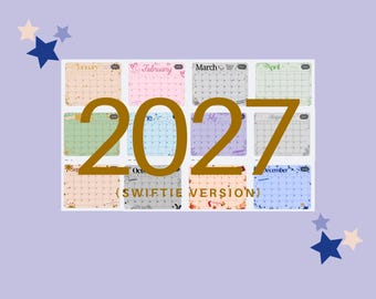 2027 Swiftie Calendar