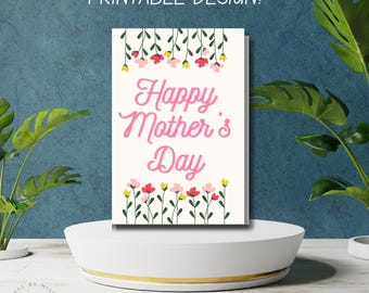 Cartão Floral Dia das Mães