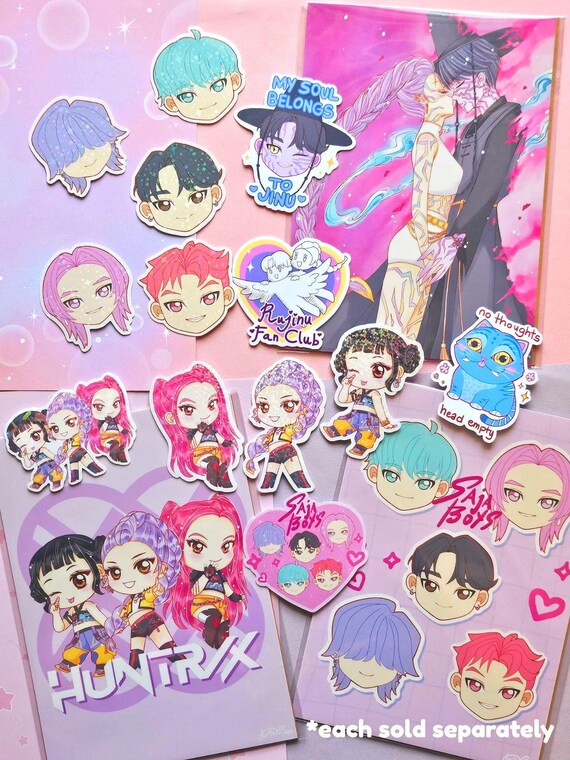 K Pop Hunters Boys Sticker Set - Etsy