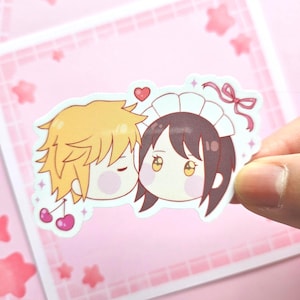 Misaki en Usui Sticker Maid Sama - Kiss