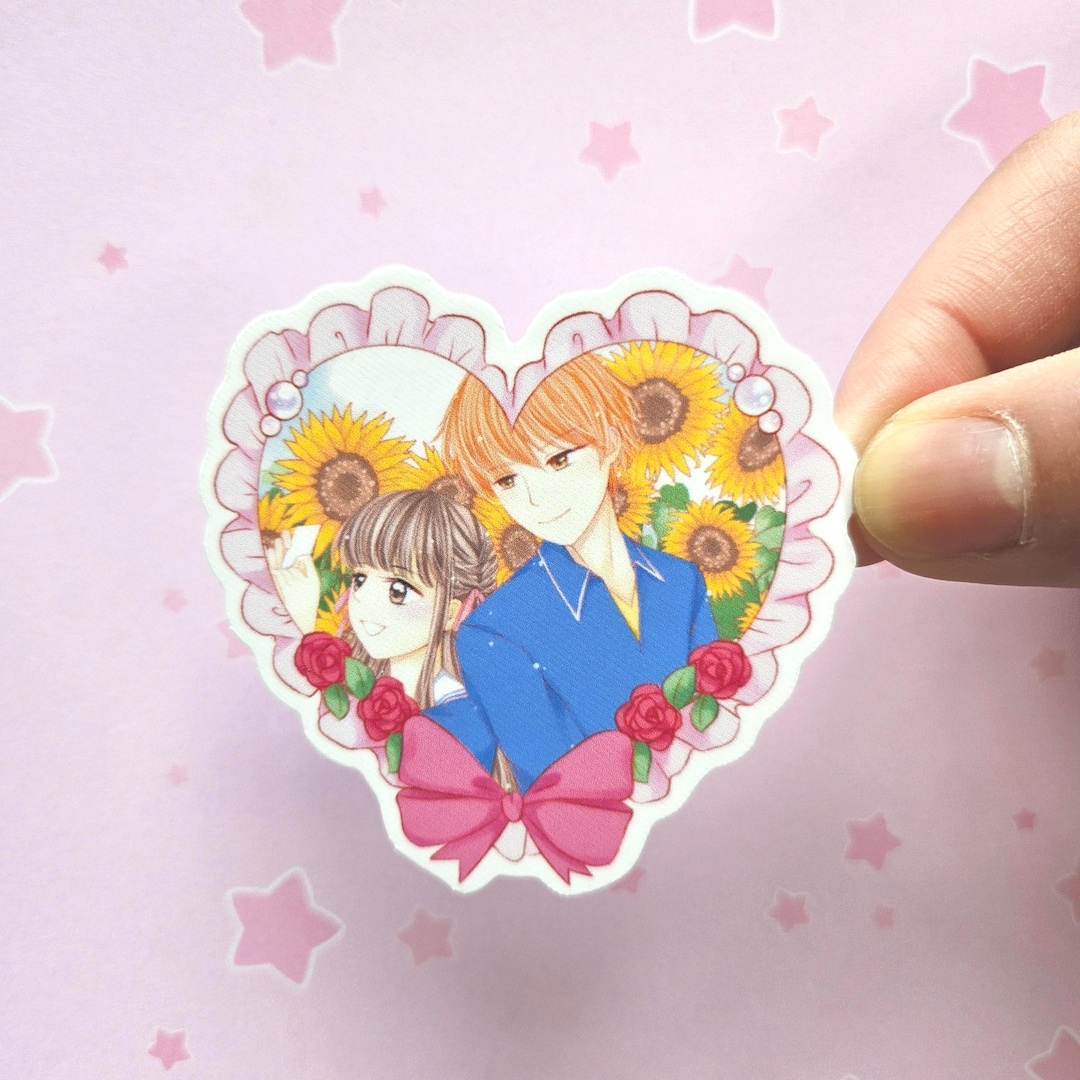 Tohru and Kyo Sticker Fruits Basket - Heart - Etsy