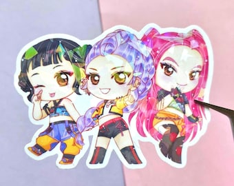 K Pop Hunters Girls Sticker Fanart